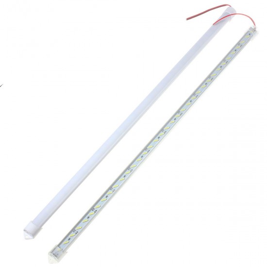 50CM 8520 SMD Cool White LED Rigid Strip Aluminum Milk/Clear Case Tube Light Lamp DC12V