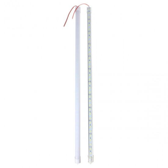 50CM 8520 SMD Cool White LED Rigid Strip Aluminum Milk/Clear Case Tube Light Lamp DC12V