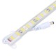 50CM SMD5730 Waterproof 72LEDs Rigid Strip Light Pure White Warm White with Connector DC12V