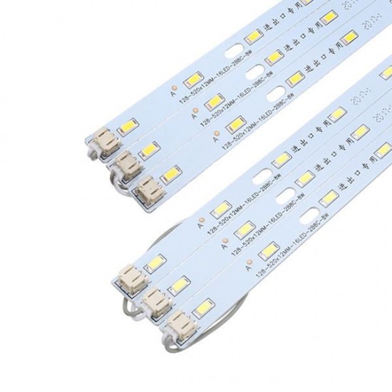 52CM 24W 5730 SMD Pure White Warm White LED Rigid Strip Light for Home Decoration AC220V