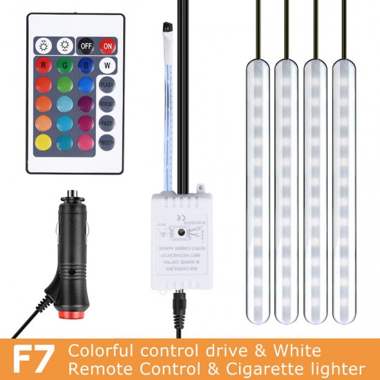 DC12V 10W Car Atmosphere Light USB Colorful Music Voice Control LED Rigid Strip Lamp + Remote Control DC12V 10W Car Atmosphere Light USB Colorful Music Voice Control LED Rigid Strip Lamp + Remote Control