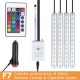 DC12V 10W Car Atmosphere Light USB Colorful Music Voice Control LED Rigid Strip Lamp + Remote Control DC12V 10W Car Atmosphere Light USB Colorful Music Voice Control LED Rigid Strip Lamp + Remote Control
