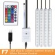 DC12V 10W Car Atmosphere Light USB Colorful Music Voice Control LED Rigid Strip Lamp + Remote Control DC12V 10W Car Atmosphere Light USB Colorful Music Voice Control LED Rigid Strip Lamp + Remote Control