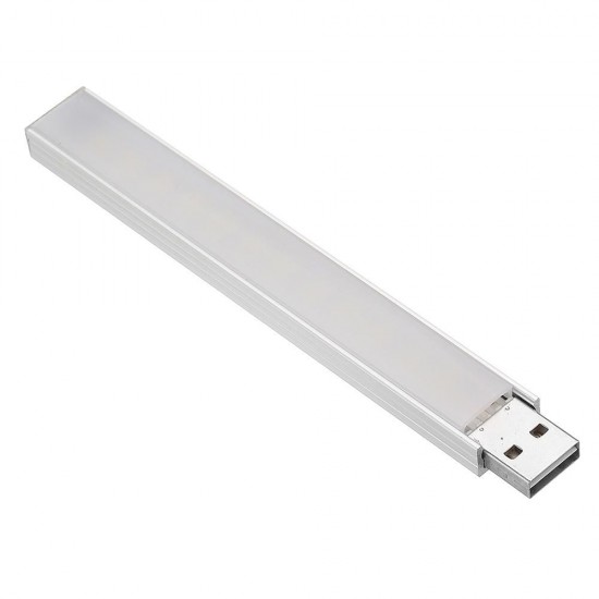 DC5V 4W SMD5730 12 LED Rigid Strip Light with Touch Switch Stepless Dimming Function for PC Computer