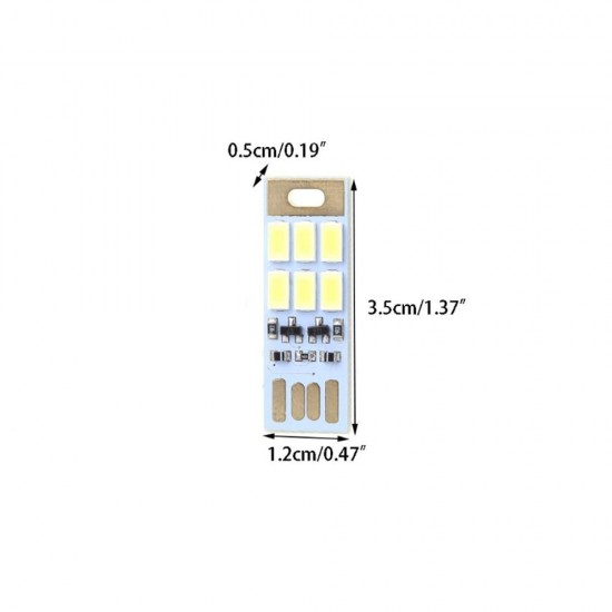 Portable USB Power 1W Light Sensitive Control 6 LED Rigid Strip Night Light Card Lamp DC5V Portable USB Power 1W Light Sensitive Control 6 LED Rigid Strip Night Light Card Lamp DC5V