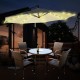 0.8M/1.3M 104LED Solar Umbrella String Light Battery Powered Garden Patio Fairy Lamp Party Holiday Christmas Home Decor