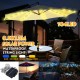 0.8M/1.3M 104LED Solar Umbrella String Light Battery Powered Garden Patio Fairy Lamp Party Holiday Christmas Home Decor