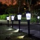 0.8W Solar Powered Plastic Outdoor Garden LED Landscape Light Path Lawn Yard Lamp