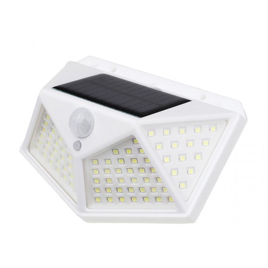 100 LED Solar Light Outdoor IP65 Waterproof Wireless Motion Sensor Lights 270°Wide AngleSecurity Wall Lights with 3 Modes