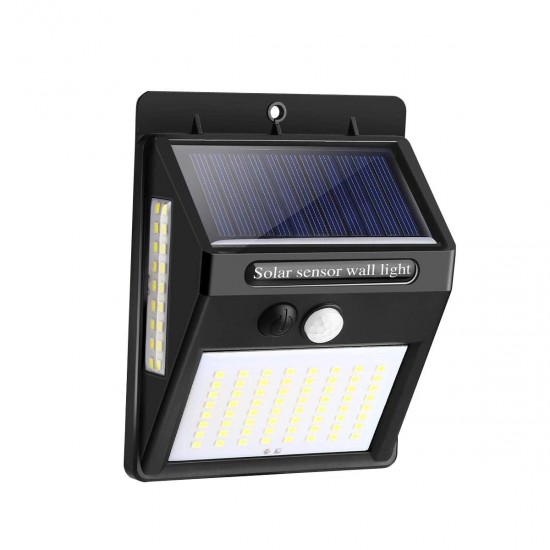 100 LED Solar Light PIR Motion Sensor Safety Outdoor Garden Wall Light