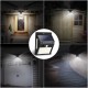 100 LED Solar Light PIR Motion Sensor Safety Outdoor Garden Wall Light