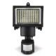 100 LED Solar Powered PIR Motion Sensor Flood Light Outdoor Garden Security Wall Lamp