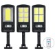 100/120/128 LED Solar Powered Motion Sensor Wall Light IP65 Rotatable Street Lamp+Remote