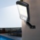 100/120/128 LED Solar Powered Motion Sensor Wall Light IP65 Rotatable Street Lamp+Remote