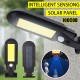 100COB Solar Powered Lamp Patio Security Panel Light Control PIR Motion Sensor