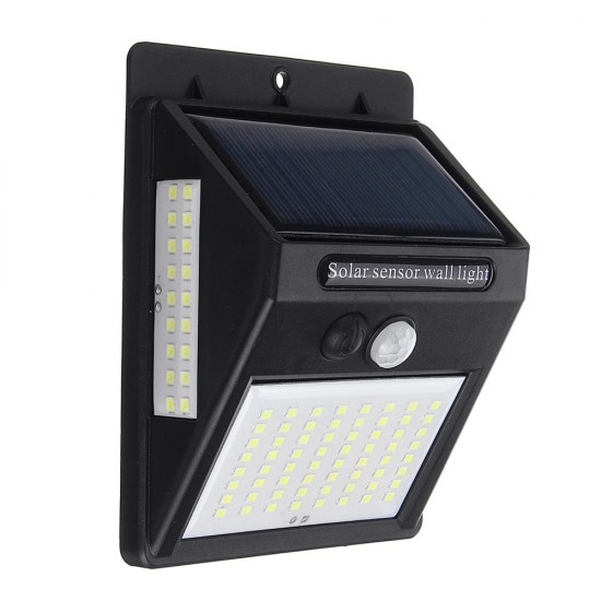 100LED Solar Power Wall Light PIR Motion Sensor Security Outdoor Gardern Lamp