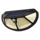 102SMD/122COB Four-sided PIR Motion Sensor LED Solar Lamp Waterproof 3 Modes Garden Wall Lamp
