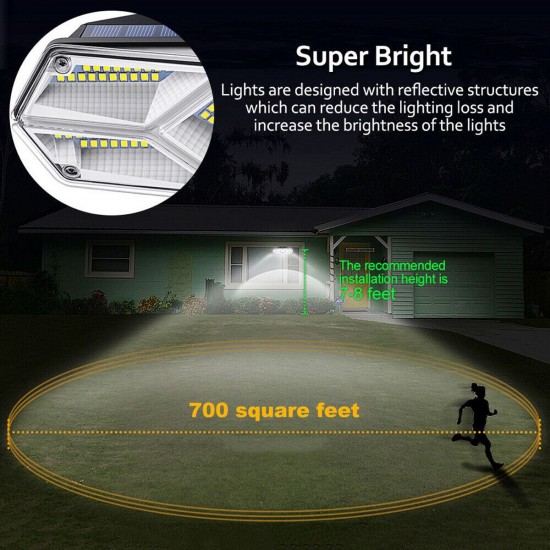 104 LED Solar Power Lights PIR Motion Sensor Wall Lamp Garden Security Outdoor 104 LED Solar Power Lights PIR Motion Sensor Wall Lamp Garden Security Outdoor