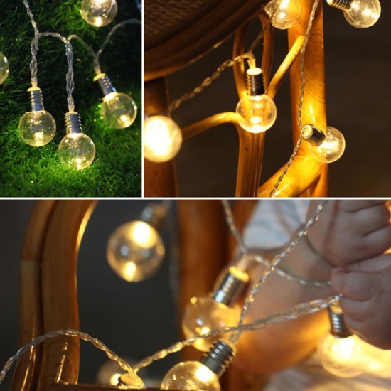 10M 2 Modes 80LED Bubble Ball Solar Fairy String Light Outdoor Indoor Garden Party Lamp Christmas Tree Decorations Lights