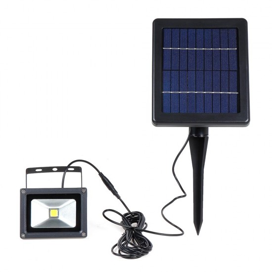 10W Solar Power LED Flood Light Outdoor Garden Wall Spotlight Waterproof