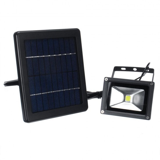 10W Solar Power LED Flood Light Outdoor Garden Wall Spotlight Waterproof