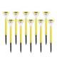 10pcs LED Solar Power Garden Path Yard Light Lamps Lawn Road Patio Outdoor