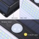 110 LED Solar Powered PIR Motion Sensor Light Outdoor Garden Security Flood Lamp