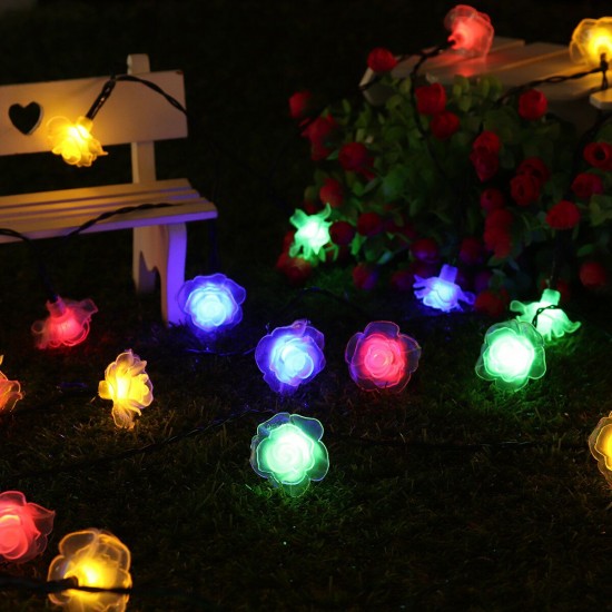 11/12/22M Solar LED String Lights Waterproof Christmas Party Garden Home Decor