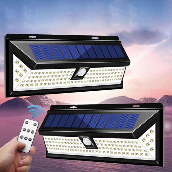 118 LED Solar Lamp Outdoor Garden Yard Waterproof PIR Motion Sensor Light