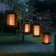 12 LED Waterproof Flickering Flame Lamp Solar Torch Light Yard Garden Lanterns