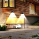 12 LEDs Solar Lamp Outdoor Trough Fence Lamp Waterproof Light/Motion Sensor