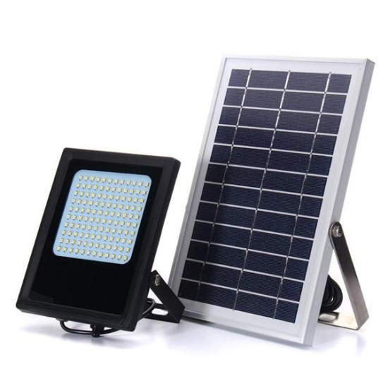 120 LED Solar Power Flood Light Sensor Outdoor Garden Lamp Waterproof Warm White
