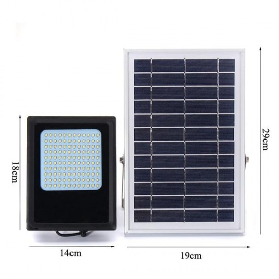 120 LED Solar Power Flood Light Sensor Outdoor Garden Lamp Waterproof Warm White