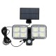 120 LED Solar Yard Light Waterproof Folding Deformation Sensor Garden Light