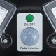 120W LED Solar Garden Light Pathway Yard PIR Motion Sensor Street Light+Remote