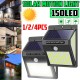 1/2/4Pcs 150 LED Outdoor Solar Powered Light PIR Motion Sensor Garden Security Wall Lamp