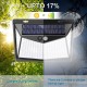 1/2/4X 208 LED Solar Power PIR Motion Sensor Wall Light Outdoor Garden Lamp Waterproof