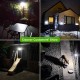 128LED Solar Light Infrared Motion Sensor Garden Security Wall Light 3 Modes 20Ft Sensing Distance Waterproof IP65