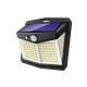 128LED Solar Light Infrared Motion Sensor Garden Security Wall Light 3 Modes 20Ft Sensing Distance Waterproof IP65