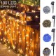 12M 100LED Solar Powered Fairy String Light Christmas Holiday Party Outdoor Garden Decor