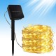 12M 100LED Solar String Light 8 Modes Waterproof Copper Wire Fairy Lamp Outdoor Garden Party Decor