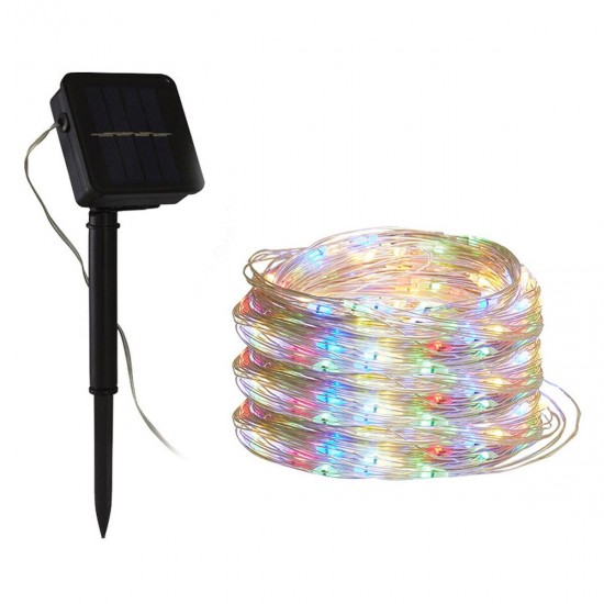 12M 100LED Solar String Light 8 Modes Waterproof Copper Wire Fairy Lamp Outdoor Garden Party Decor 12M 100LED Solar String Light 8 Modes Waterproof Copper Wire Fairy Lamp Outdoor Garden Party Decor