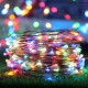 12M 22M Remote Control LED Solar String Light 8 Modes IP65 Waterproof Christmas Holiday Lamp Decor