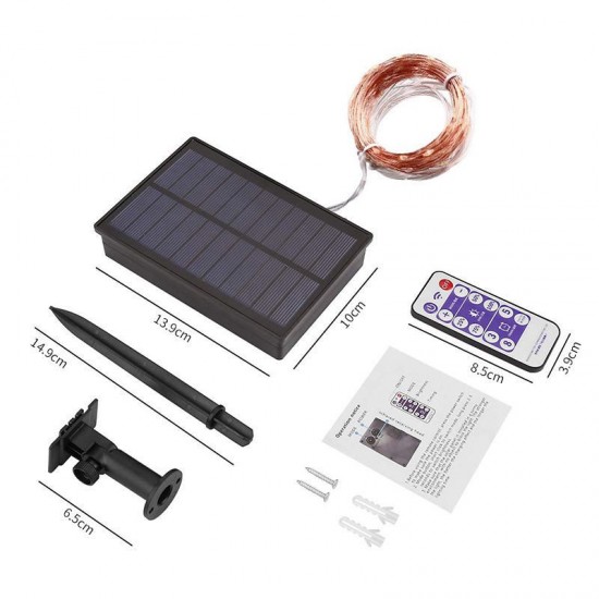 12M 22M Remote Control LED Solar String Light 8 Modes IP65 Waterproof Christmas Holiday Lamp Decor 12M 22M Remote Control LED Solar String Light 8 Modes IP65 Waterproof Christmas Holiday Lamp Decor