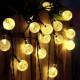 12M 8 Modes 100LED Solar String Light Crystal Ball Fairy Lamp Wedding Holiday Home Party Christmas Tree Decoraions Lights