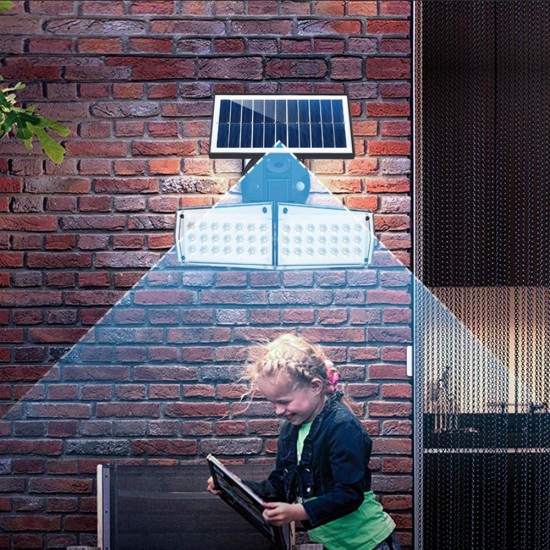 12W Adjustable Dual Head 42 LED Solar Microwave Induction Wall Light Outdoor LED Radar Sensor Waterproof Security Landscape Lamp 12W Adjustable Dual Head 42 LED Solar Microwave Induction Wall Light Outdoor LED Radar Sensor Waterproof Security Landscape Lamp
