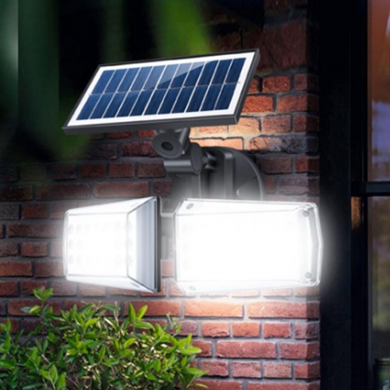 12W Adjustable Dual Head 80 COB Solar Wall Light Outdoor LED Radar Sensor Waterproof Security Landscape Lamp 12W Adjustable Dual Head 80 COB Solar Wall Light Outdoor LED Radar Sensor Waterproof Security Landscape Lamp