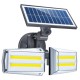 12W Adjustable Dual Head 80 COB Solar Wall Light Outdoor LED Radar Sensor Waterproof Security Landscape Lamp