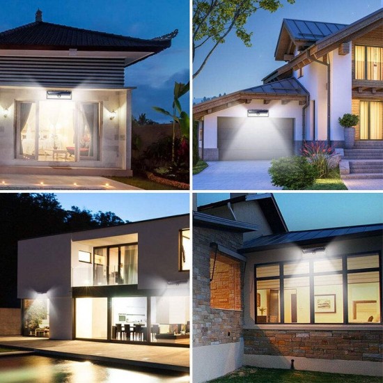 136 LED Four-sided Solar Garden Light Body PIR Motion Sensor Lamp 3400mAh Yard 136 LED Four-sided Solar Garden Light Body PIR Motion Sensor Lamp 3400mAh Yard