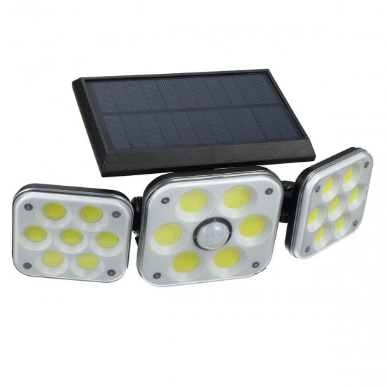 138 COB LED Solar Panel Street Light Outdoor PIR Motion Sensor Security Lamp